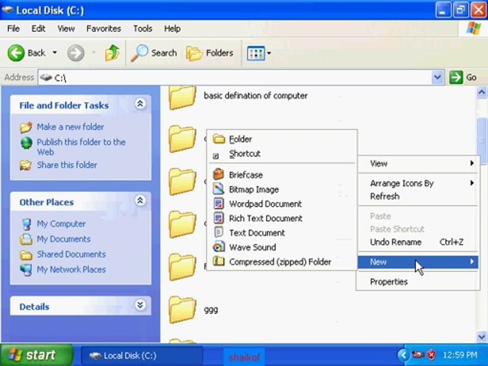 windows xp Tutorial 3-2 in Urdu-hindi Balochi &Bravhi shaikof baloch www.shaigle.com