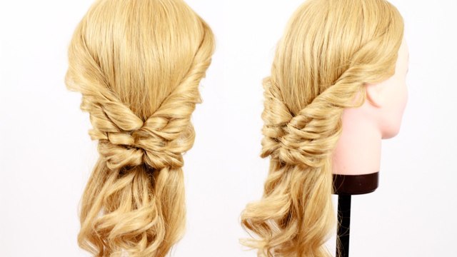 Twisted Tails Hairstyle. Прическа из хвостиков для длинных волос