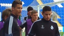 Bale, Ronaldo, Rodriguez & Kroos Looking Sharp In Real Madrid Uefa Super Cup Training