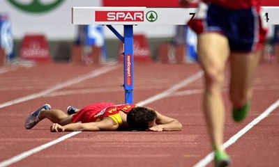 #Zurich2014 : La terrible chute de Victor Garcia lors du 3000 steeple