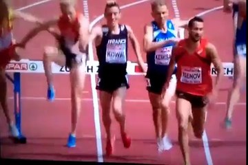 la violente chute de Victor Garcia sur le 3000m steeple