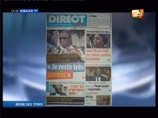 Revue de presse du mardi 12 Aout 2014 - 2stv