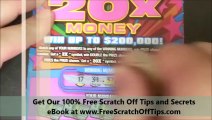 Scratch Off Ticket Win on the 20X Money Instant Lottery