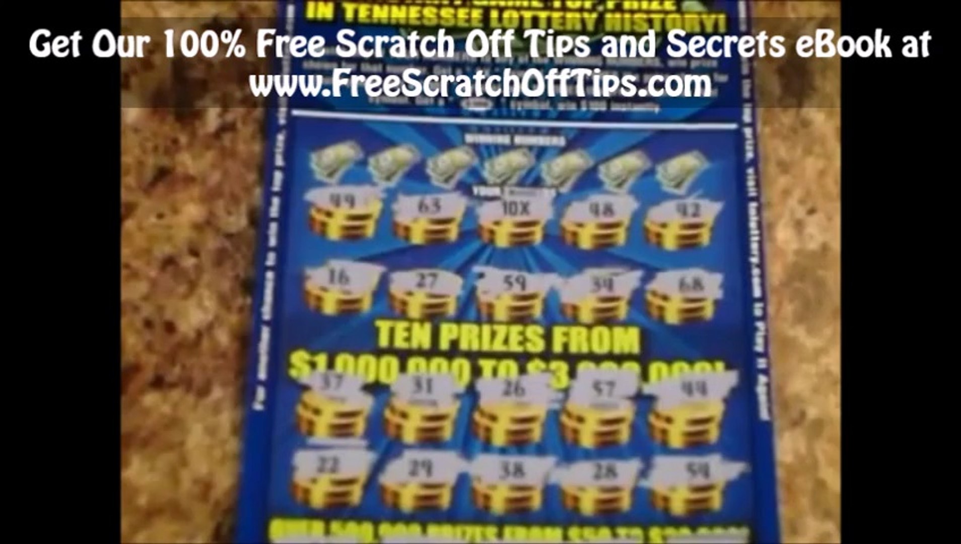 Lottery Scratch Off Tips
