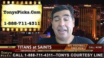 New Orleans Saints vs. Tennessee Titans Pick Prediction NFL Preseason Pro Football Odds Preview 8-15-2014