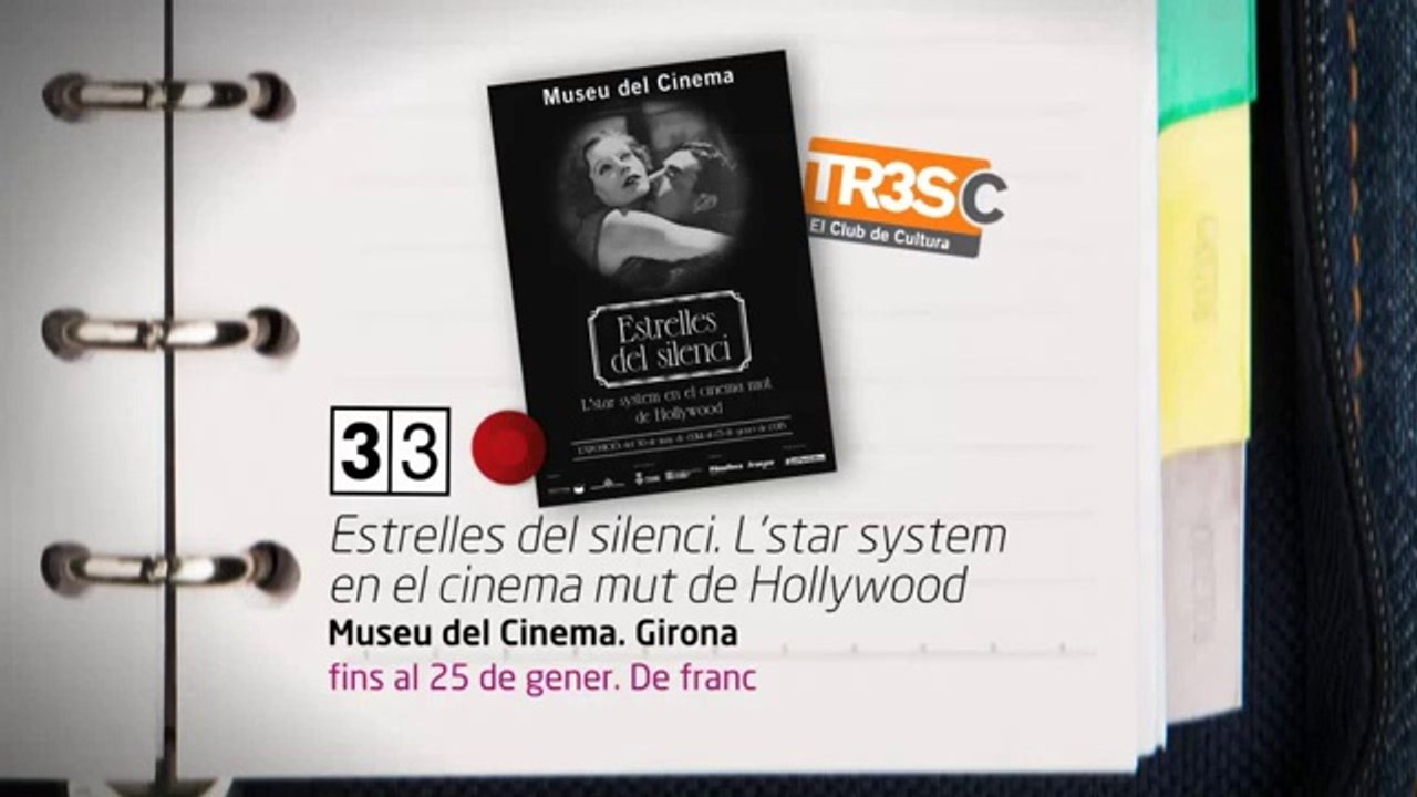 TV3 - 33 recomana - Exposició estrelles del silenci. Museu del Cinema de Girona.