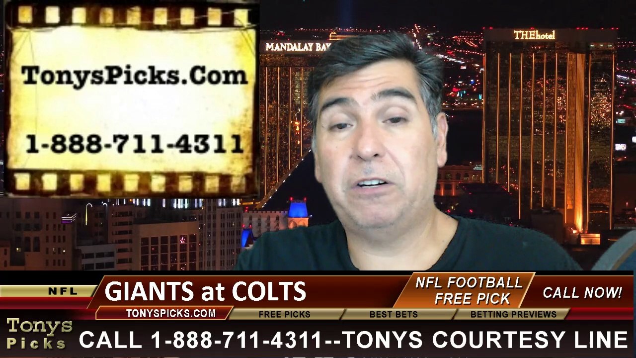 Indianapolis Colts vs. New York Giants Pick Pre...