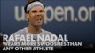 Rafael Nadal wears more swooshes than any other athlete