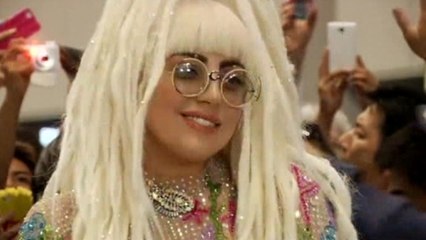 Lady Gaga arrives in Japan