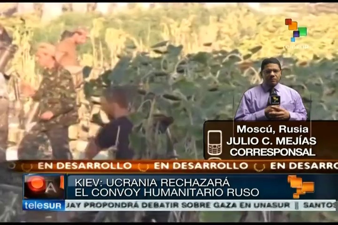 Ucrania rechaza convoy ruso de ayuda humanitaria