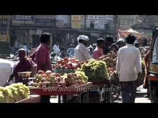 Fruit market in Mysore - India
