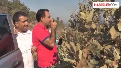 Yangın söndürme çalışmasına mayın engeli -