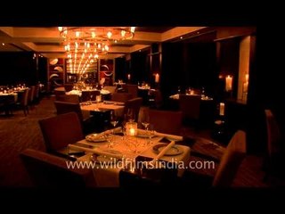 Dining area of the Leela Hotel, Mumbai