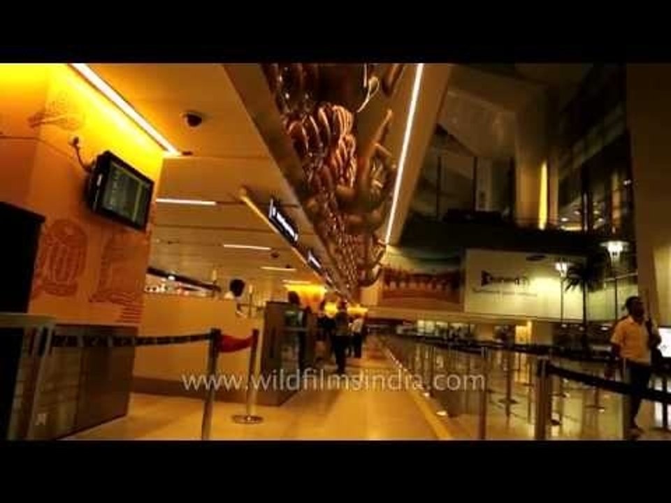 Lufthansa and Jet Airways on tarmac as plane lands at T3 IGI airport and immigration