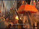 Pilgrims attend evening aarti - Amarnath Yatra