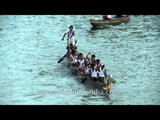 Snake boat race, a sport event in Kerala