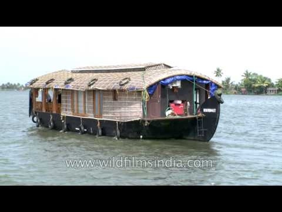 Cruise through Kerala in a houseboat with DTH s...