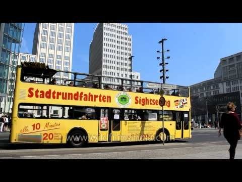 Traffic intersection at Potsdamer Platz, Berlin, Germany
