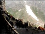 Amarnath Temple, a holy Hindu shrine in India