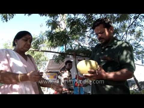 Street vendor selling coconut water - Mysore