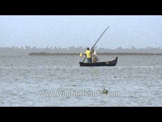 Fishing in Vembanad Lake - Kerala