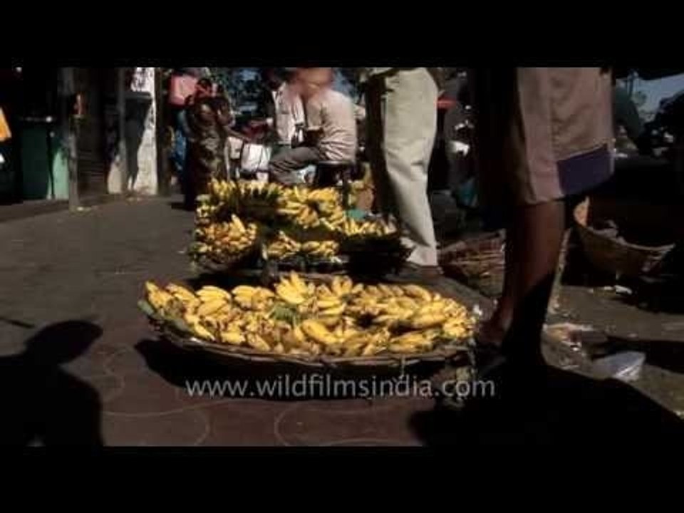 Local fruit market in Mysore