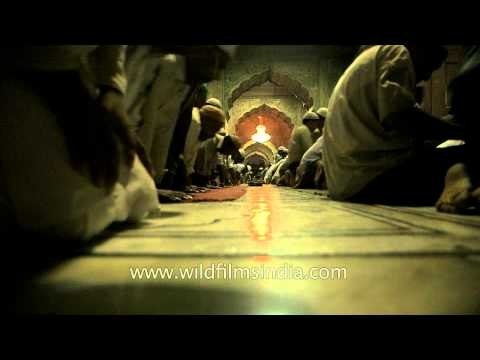 Muslim devotees offer namaaz at Jama Masjid - Delhi