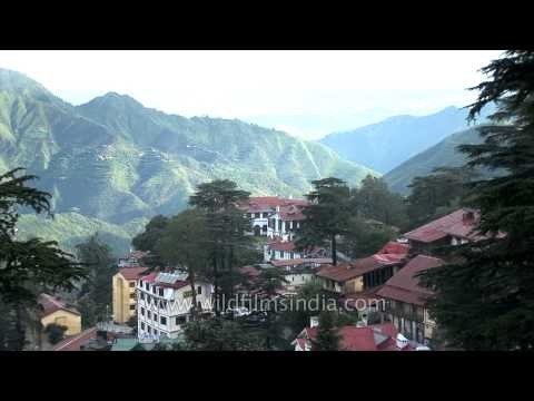 Houses on green hills, Himachal Pradesh