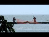 Fishing in Vembanad Lake - Kerala