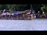 Paddling hard to win - Champakulam Boat race, Kerala