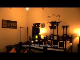 Interiors of a heritage hotel in Jodhpur, Rajasthan