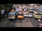 Busy traffic of Kolkata - West Bengal