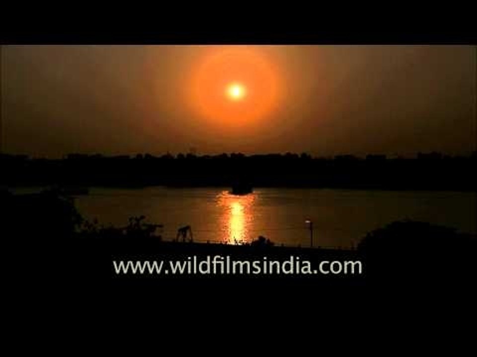 Sunset at Hooghly river - West Bengal