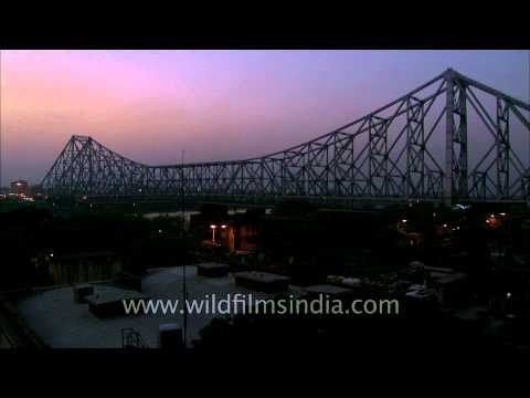 Evening view of Howrah Bridge - West Bengal