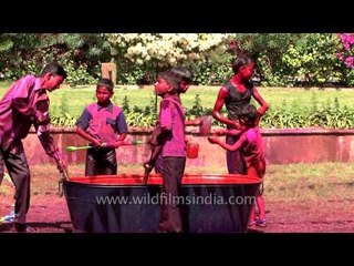Children celebrating Holi Festival in Jodhpur