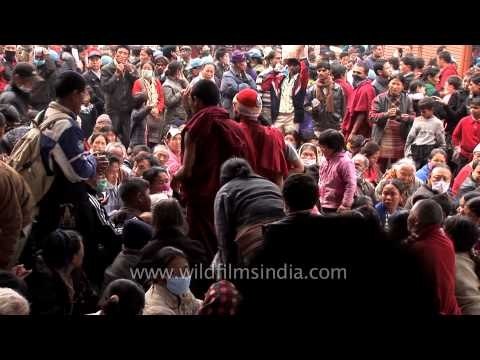 Devotees collect headbands from monks: Kalachakra