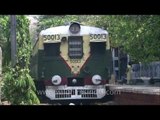 Local train passing through Eden Garden station - Kolkata