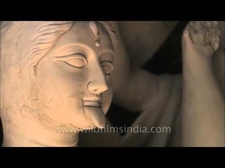 Artist making idol of Goddess Durga - Kumortuli, Kolkata
