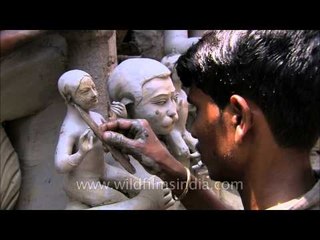 Traditional idol making - Kolkata, India