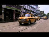 Public transportation on roads of  Kolkata