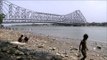 Children playing on the shores of Hooghly river - Kolkata