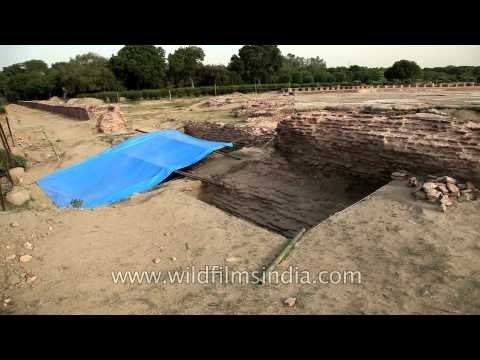 Agra: Excavation work at Mehtab Bagh