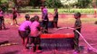 Children mix coloured powder with water: Holi festival in Jodhpur