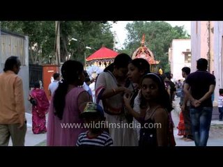 Devotees during Bahuda Jatra or return journey of Lord Jagannath