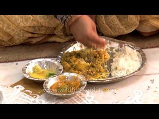 Annaprasad served at Jagannath mandir - Delhi