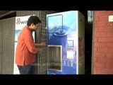 Advait Kumar explains how the Swajal water vending machine works