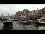 View from a boat the ghats of Varanasi - Uttar Pradesh