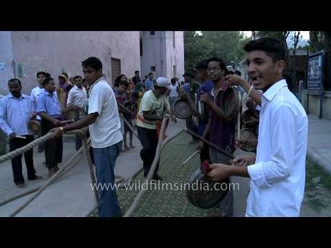 Devotees get ready to pull the chariot