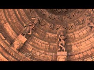Ancient art work on the walls of Jain Temple, Rajasthan