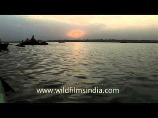 Cruising on river Ganges during sunrise - Uttar Pradesh